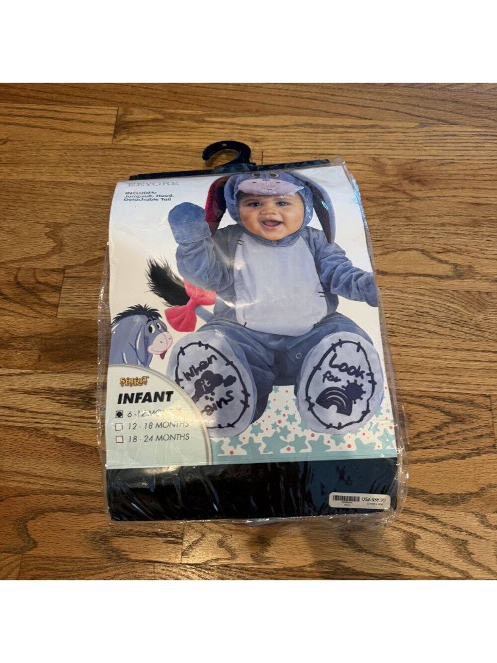Spirit Halloween Disney Infant 6-12 Month Eeyore Costume